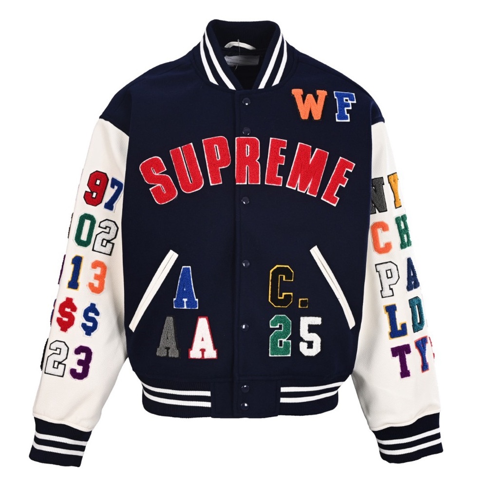 Supreme Chenille Appliqu Pattern Captain Sleeve B… - image 1